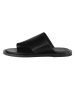 loft37 Leren slippers "Tropicana" zwart