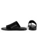 loft37 Leren slippers "Tropicana" zwart