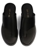 loft37 Leren slippers "Tropicana" zwart