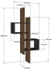 Evila Wandregal "Emse" in Braun/ Weiß - (B)53,8 x (H)108 x (T)19,6 cm