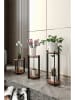 Evila 3-delige set: plantenstandaards bruin/zwart