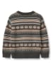 Wheat Sweter "Knud" w kolorze antracytowo-brązowo-beżowym