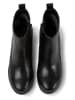 Camper Leder-Ankle-Boots in Schwarz