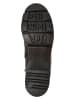 Camper Leren enkelboots zwart