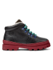 Camper Leren boots zwart/bordeaux