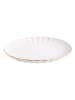 Homla Ontbijtbord ''Melida'' wit/goudkleurig - Ø 20 cm
