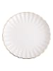 Homla Ontbijtbord ''Melida'' wit/goudkleurig - Ø 20 cm