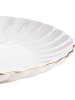 Homla Frühstücksteller ''Melida'' in Weiß/ Gold - Ø 20 cm