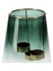 Homla Windlicht ''Galia'' groen - (H)20 x Ø 15 cm
