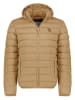 Geographical Norway Doorgestikte jas lichtbruin