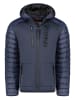 Geographical Norway Doorgestikte jas donkerblauw