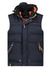Geographical Norway Kamizelka pikowana w kolorze granatowym