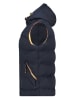 Geographical Norway Kamizelka pikowana w kolorze granatowym