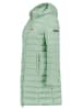 Geographical Norway Doorgestikte mantel "Atikolor" mintgroen