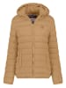 Geographical Norway Doorgestikte jas lichtbruin