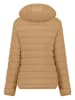 Geographical Norway Doorgestikte jas lichtbruin