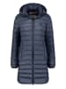 Geographical Norway Doorgestikte mantel donkerblauw