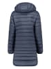 Geographical Norway Doorgestikte mantel donkerblauw