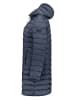 Geographical Norway Doorgestikte mantel donkerblauw