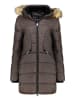 Geographical Norway Doorgestikte mantel bruin