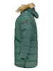 Geographical Norway Doorgestikte mantel groen