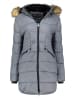 Geographical Norway Doorgestikte mantel grijs