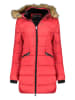 Geographical Norway Doorgestikte mantel rood