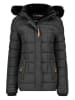 Geographical Norway Doorgestikte jas zwart