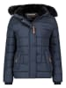 Geographical Norway Doorgestikte jas donkerblauw/zwart