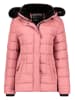 Geographical Norway Doorgestikte jas lichtroze/zwart