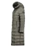 Geographical Norway Doorgestikte mantel kaki