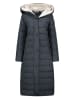 Geographical Norway Doorgestikte mantel donkerblauw