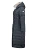 Geographical Norway Doorgestikte mantel donkerblauw