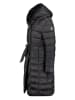 Geographical Norway Doorgestikte mantel zwart