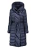 Geographical Norway Doorgestikte mantel donkerblauw