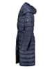 Geographical Norway Doorgestikte mantel donkerblauw