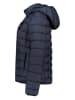 Geographical Norway Doorgestikte jas donkerblauw