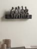 Jotex Wanddekoration ''Human Friendship'' in Grau - (B)40,6 x (H)18,5 x (T)9,3 cm