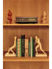Jotex 2er-Set: Bücherhalter ''Human Push'' in Weiß - (B)16,5 x (H)26,7 x (T)11 cm