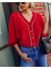 Milan Kiss Cardigan in Rot