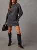 Milan Kiss Strickkleid in Grau