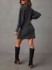 Milan Kiss Strickkleid in Grau