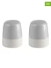 Blomus 2tlg. Set: Salz-und Pfefferstreuer "Sablo" in Hellgrau/ Creme - (H)5 x Ø 4 cm