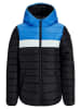 JACK & JONES Junior Doorgestikte jas "Wing" zwart/blauw