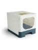 Lifa Living Kattenbak lichtgrijs - crème/antraciet (B)38 x (H)40 x (D)38 cm