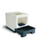 Lifa Living Kuweta w kolorze kremowo-antracytowym dla kota - 38 x 40 x 38 cm