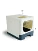 Lifa Living Kattenbak lichtgrijs - crème/antraciet (B)38 x (H)40 x (D)38 cm