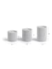Lifa Living 3-delige set: ledkaarsen lichtgrijs