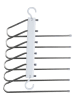 Lifa Living 2er-Set: Kleiderbügel in Weiß/ Silber- (B)34 x (H)26 x (T)3 cm