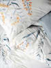 Colourful Cotton Renforcé beddengoedset "Hiedra" wit/lichtblauw